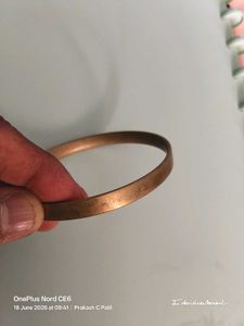 Brass Kada for Mens Wrist - Used