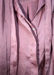 Elegant Lavender Tie-Neck Blouse
