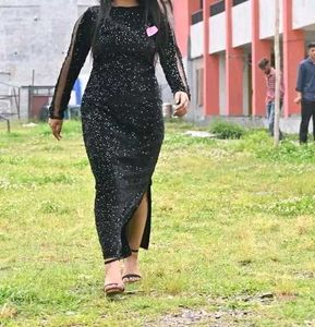 Elegant Black Ethnic Gown