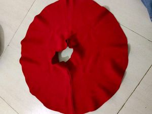 Vibrant Red Flared Skirt