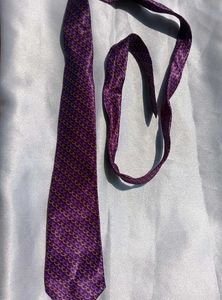 Purple Patterned Necktie