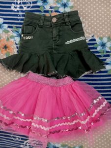 combo of girls skirt 1-2yr