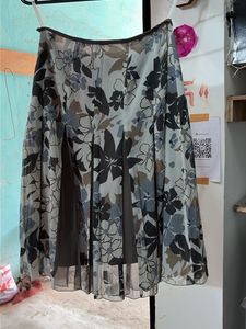 Floral Pleated Mini Skirt