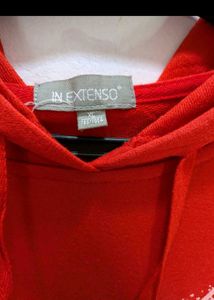 Red 'Love' Hoodie (Tshirt fabric)