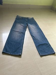 Classic Blue Wide Leg Jeans