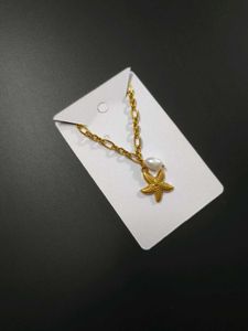 Anti Tarnish Starfish Pearl Necklace