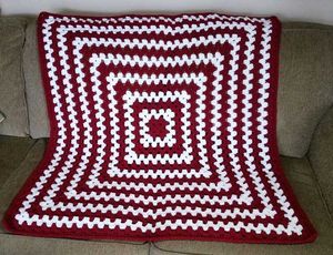 Cozy Crocheted Throw Blanket
