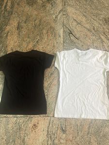 Cute Cat &amp; Panda T-Shirts - Set of 2