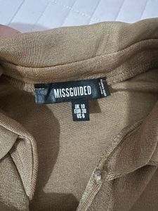 MISSGUIDED Sparkly Long Sleeve Bodysuit Top