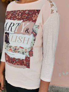 Arty &amp; Stylish Floral Print Top