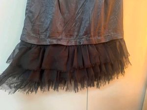 Black Chain Detail Party Dress &amp; thigh high socks