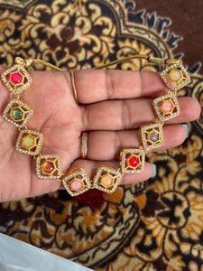 Elegant Multi-Color Stone Necklace