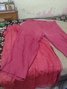 Pink Kurta Set with Pants