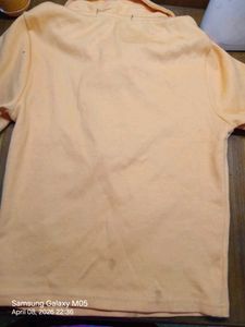 ORANGE POLO T SHIRT /COLLARED TEE