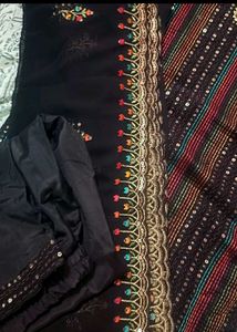 Elegant Black Kurta Set with Dupatta