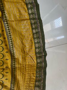 Yellow Green Ethnic Skirt