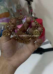 Gold Coin Charm Bracelet