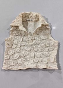 Textured Cropped Top