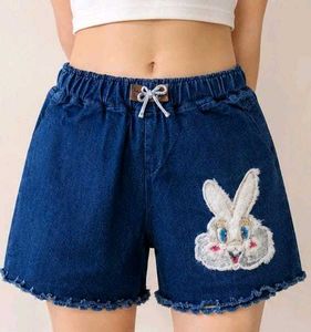 🐰 Pinterest-Cute Bunny Denim Shorts 💙