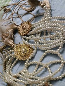 Designer Pearl Kamarbandh with Tassels