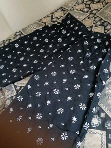 Flowy Black Printed Palazzos