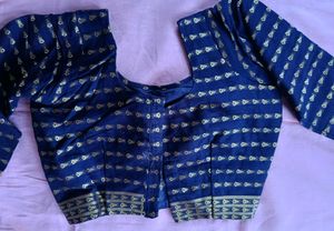 Stylish Blue Printed Blouse