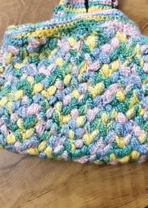 Handmade Crocheted Flower Bag