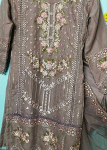 Embroidered Kurta Set with Dupatta