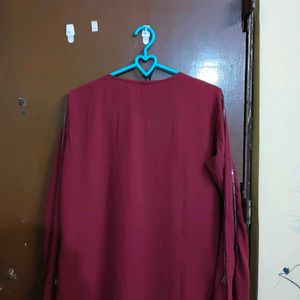 Maroon Kurta sharara Set with Dupatta