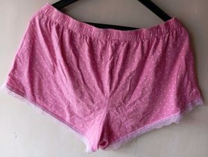 Cute Pink Polka Dot Pajama Shorts