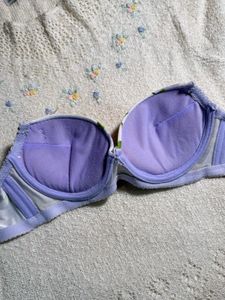 Strapless Floral Print Bra
