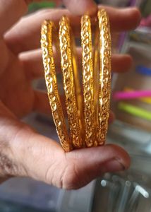 Set of Four Gold Bangles