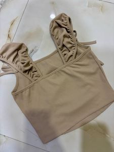 Chic Ruched Tank Top with Tie Details