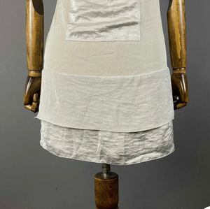 Sheer Paneled Sleeveless Tunic Dress