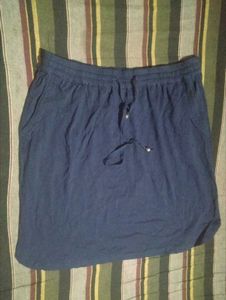 Navy Blue Casual Skirt
