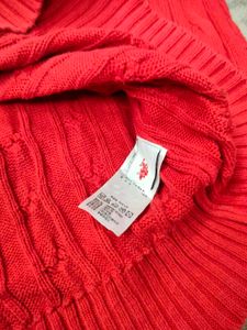US Polo Cable Knit Sweater
