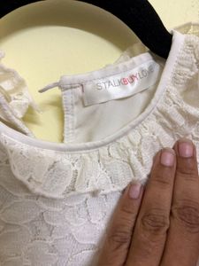 Elegant White Lace Top