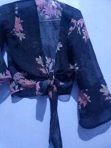 Floral Kurti with Jacket | Stylish Set | Like New