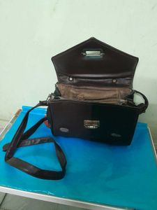 Pure Leather handbag cum Shoulder bag
