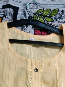 Yellow Cotton Kurta
