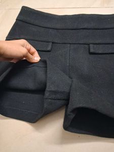 winter Black Shorts