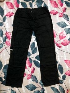 Unisex Linen Cargo Pants with Drawstring