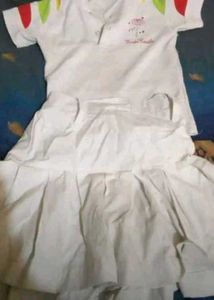 White Polo Shirt School Dress