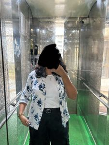 Floral Blue Print Shirt