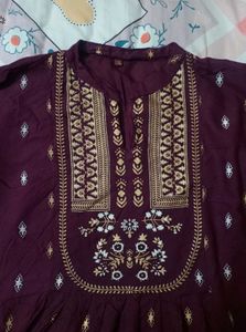 Maroon printed kurti ❤