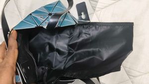 Geometric Blue Tote Bag