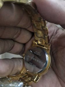 Burberry Gold Tone Watch