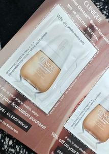 Clinique Foundation Sample Pack