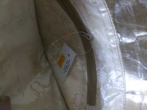 Beautiful golden Clutch with a bronze buckle