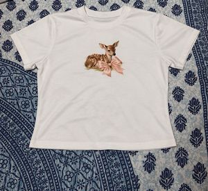 Cute Deer Graphic T-Shirt